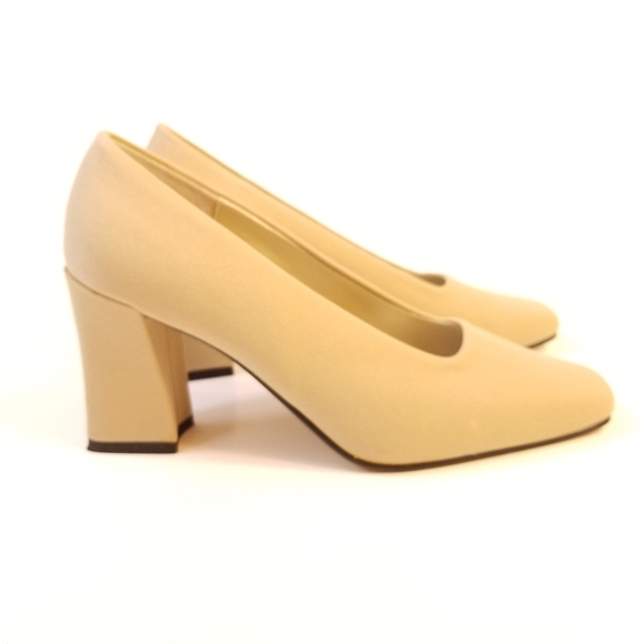 Jasmin Classic Beige/Khaki Fabric Pumps/Heels - Picture 10 of 14